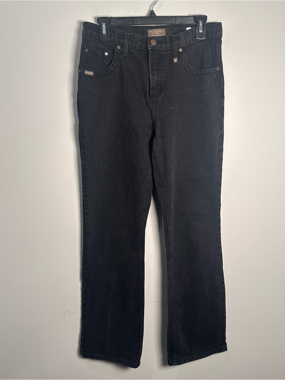 Rockies Vintage Black Straight-Leg Women's Jeans